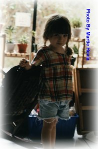 Kelbi in Cut-Off Shorts & Pigtails